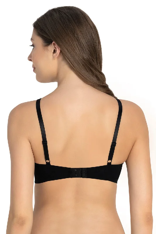 All Day Pretty Non-padded Non-wired Support Bra - Black