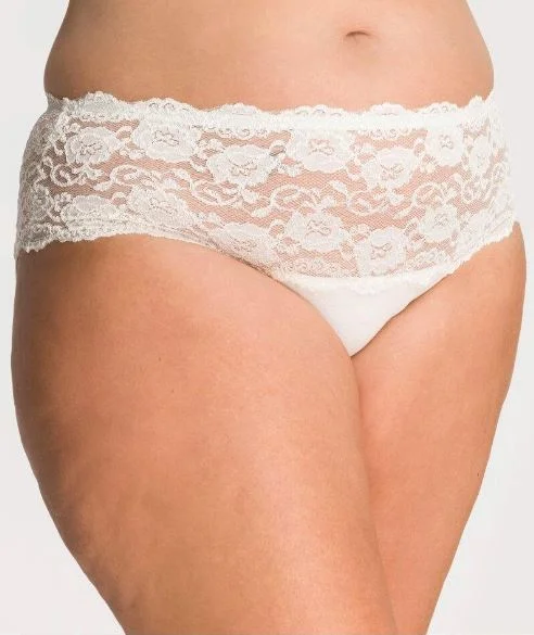 Ava & Audrey Greta Lace and Cotton Brief (2 Pack) - Ivory