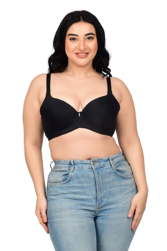 Bare Dezire Demi Cup Underwired Seamless Plus Size Padded Bra for Women