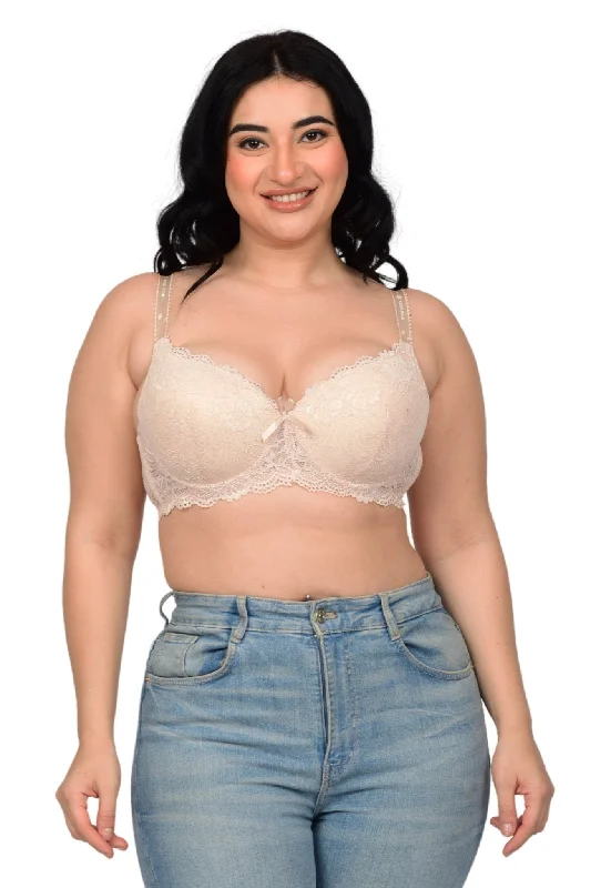 Bare Dezire Demi Cup Underwired Comfortable T-Shirt Padded Bra for Women