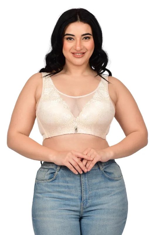 Bare Dezire Full Coverage Bralette Plus Size Padded Lace Bra for Women