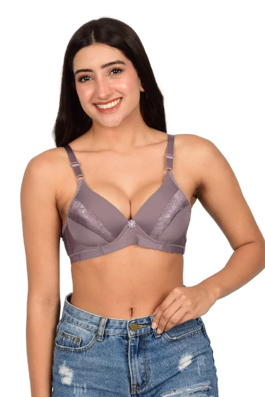 Bare Dezire Non-Wired Beautifully Designed T Shirt Bra for Women