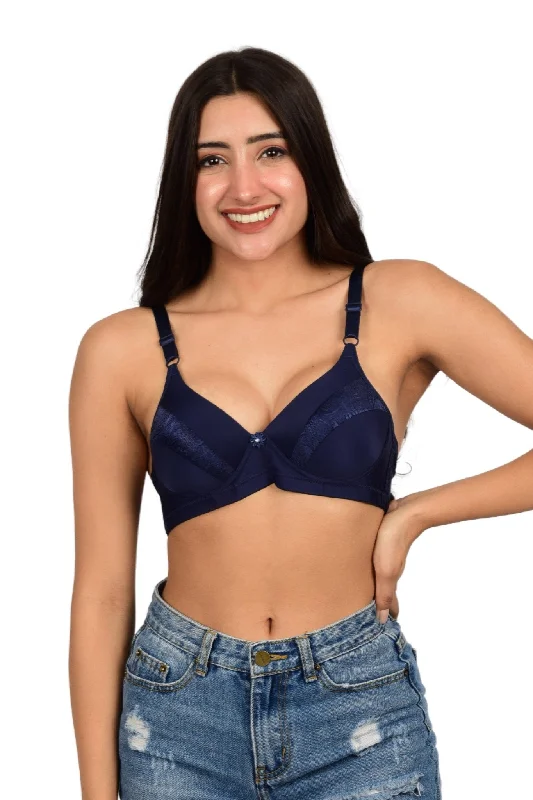 Bare Dezire Non-Wired Beautifully Designed T Shirt Bra for Women