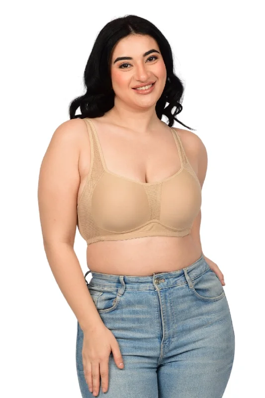 Bare Dezire Padded Full Coverage Wirefree Plus Size T-Shirt  Bra for Women