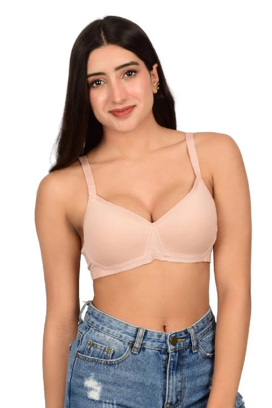 Bare Dezire Padded Non Wired Full Coverage T-Shirt Bra for Women