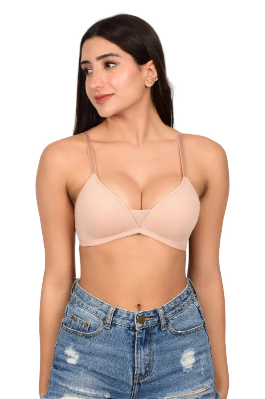 Bare Dezire Seamless Padded Wirefree T-Shirt Bra for Women