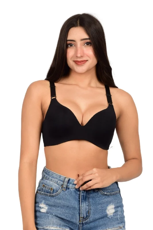 Bare Dezire Seamless Polyamide Plunge Bra for Women