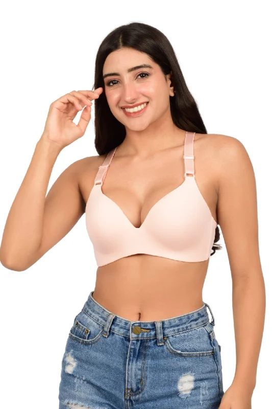 Bare Dezire Seamless Polyamide Plunge Bra for Women