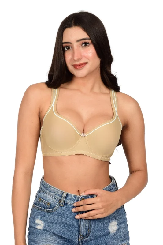 Bare Dezire Seamless wired Pushup Bra With Adjustable Strap for Women