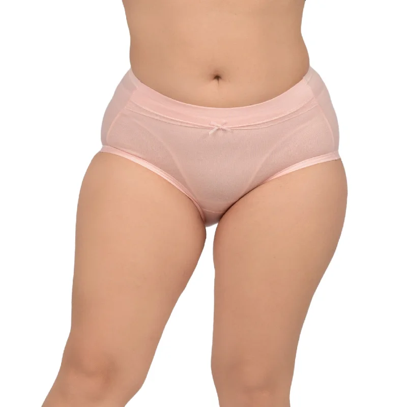 Bare Dezire Solid High Waist Panty For Women Baby Pink