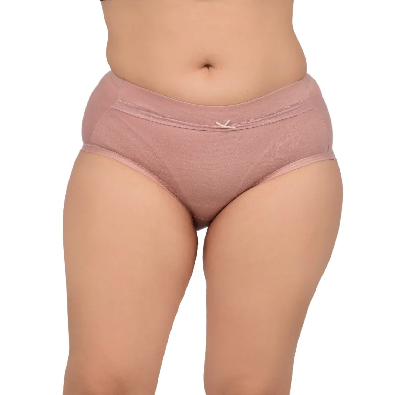 Bare Dezire Solid High Waist Panty For Women Brown