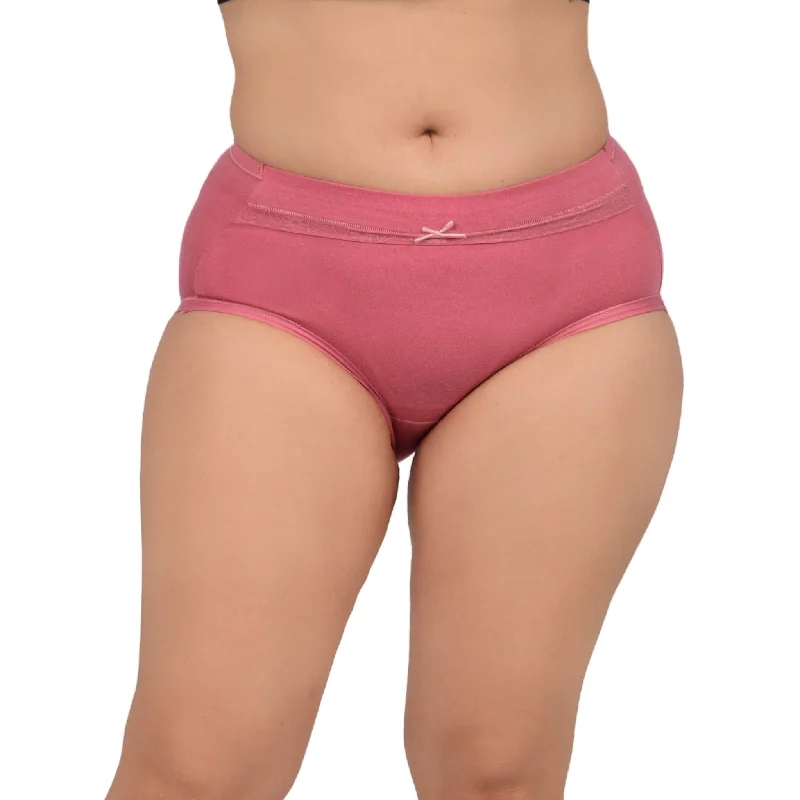 Bare Dezire Solid High Waist Panty For Women ONION PINK