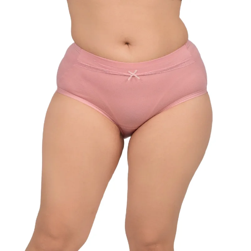 Bare Dezire Solid High Waist Panty For Women PINK