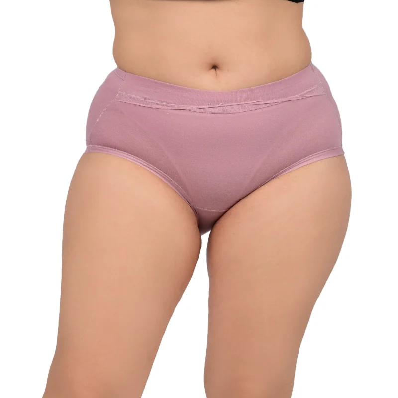 Bare Dezire Solid High Waist Panty For Women Purple