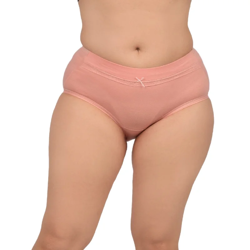 Bare Dezire Solid High Waist Panty For Women Rust