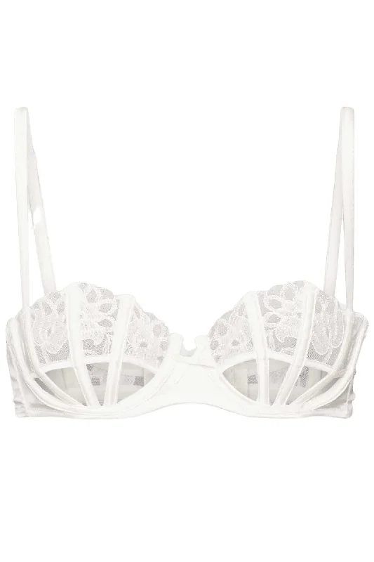 Bella Cutout Bra in Ivory