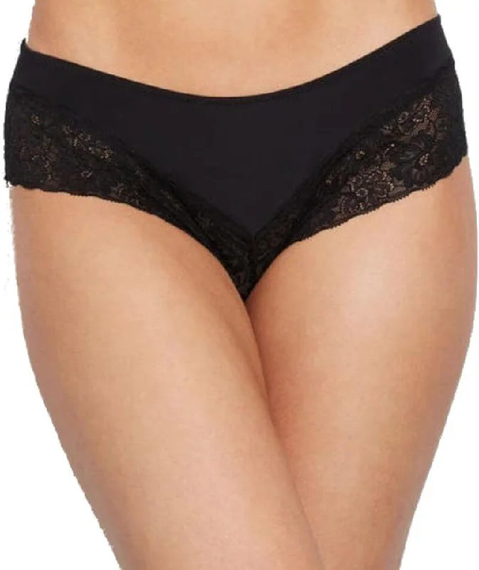 Bendon Everyday Lace Trim Brazilian Brief - Black