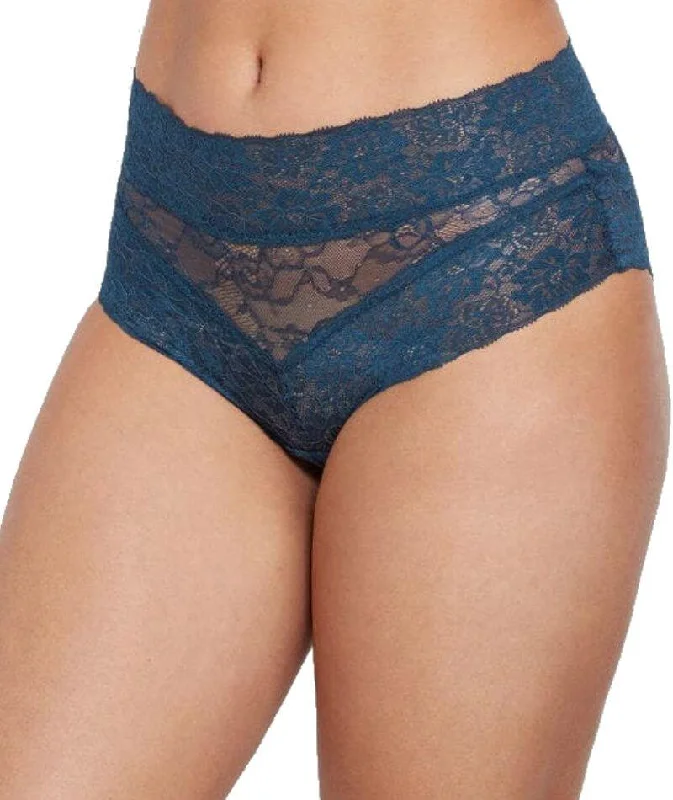 Bendon Lace High Rise Brief - Insignia Blue