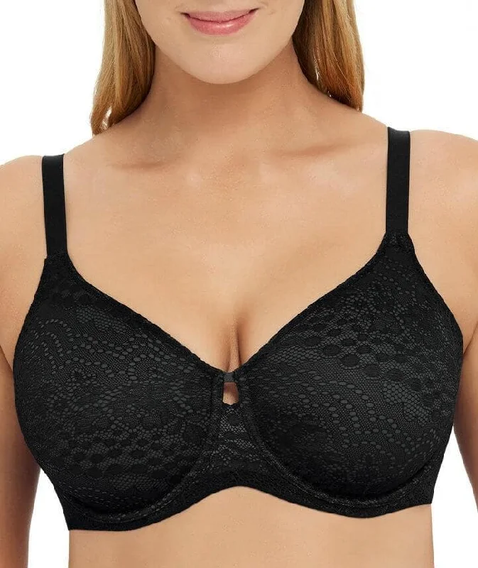 Berlei Luminous Lace Minimiser Bra - Black Lace