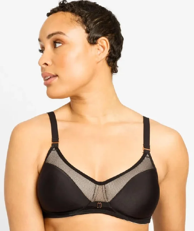 Berlei Post Surgery Wire-free Mesh Bra - Black