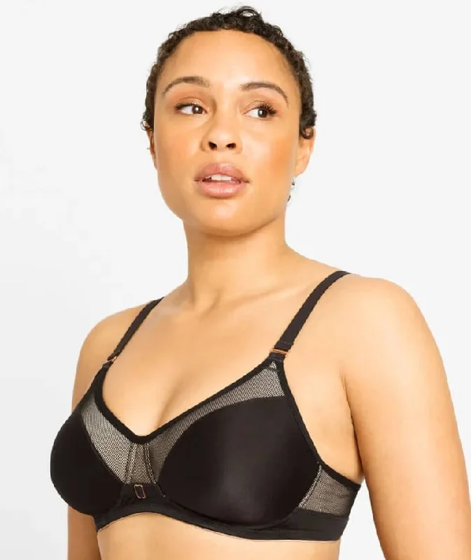 Berlei Post Surgery Wire-free Mesh Bra - Black