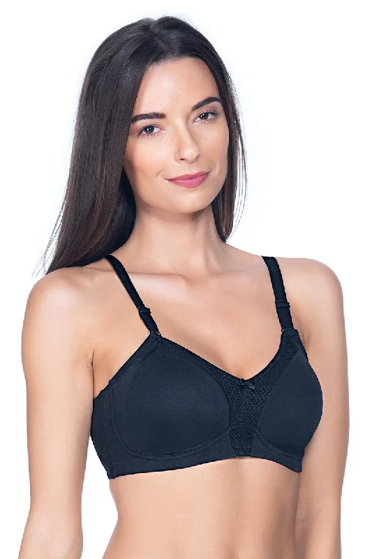 Minimiser Non-Padded Non-Wired Bra - Black