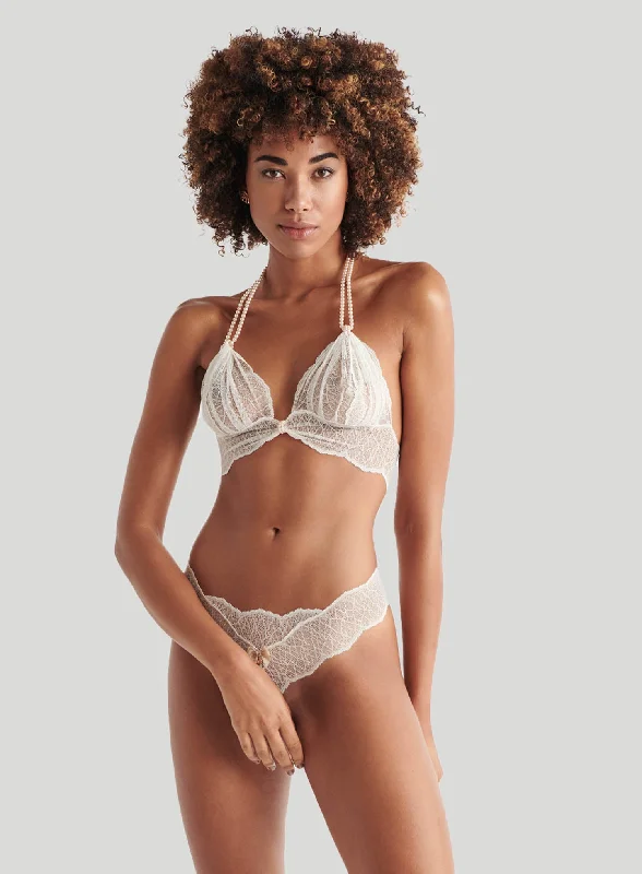 Bracli: Sydney Single Pearl Thong Ivory