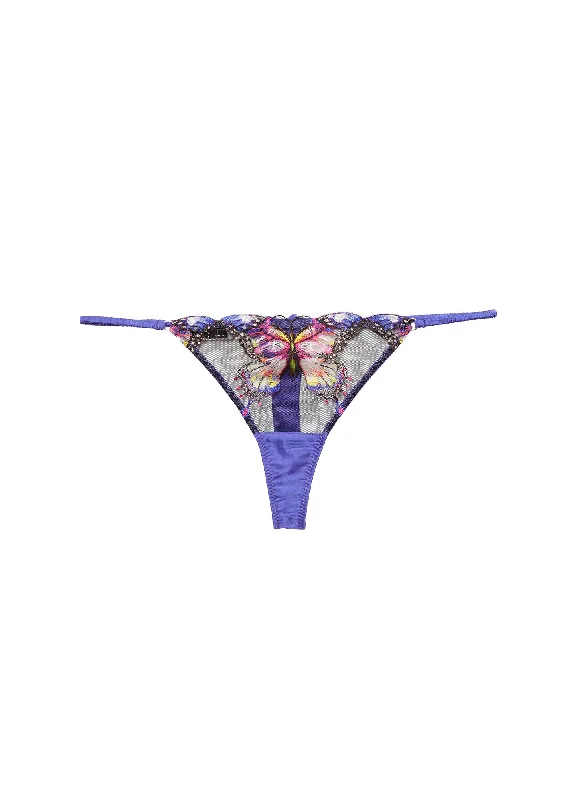 Butterfly Embroidery Thong