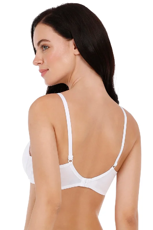 Carefree Casuals Padded Non-Wired T-Shirt Bra - White