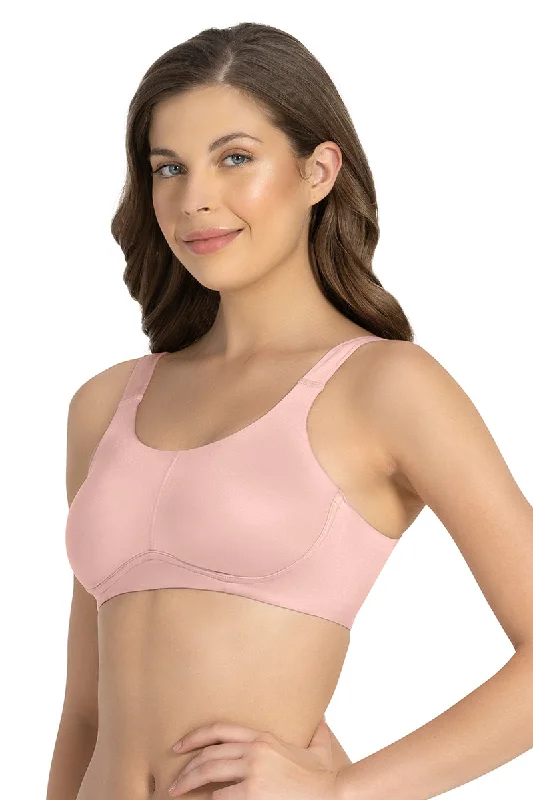 Cloudsoft Support Non-padded & Non-wired Bra - Blush Pink