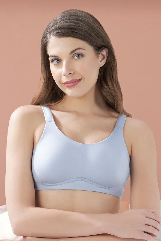 Cloudsoft Support Non-padded & Non-wired Bra - Soft Gray