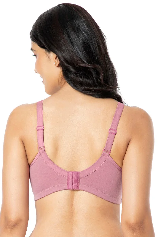 Cotton Chic Support Solid Non Padded Non-Wired Bra - Mesa Rose