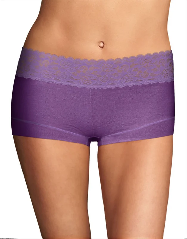 Maidenform Cotton Dream Lace Boyshort 40859