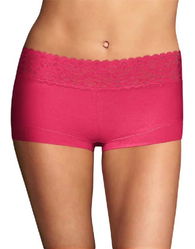 Maidenform Cotton Dream Lace Boyshort 40859