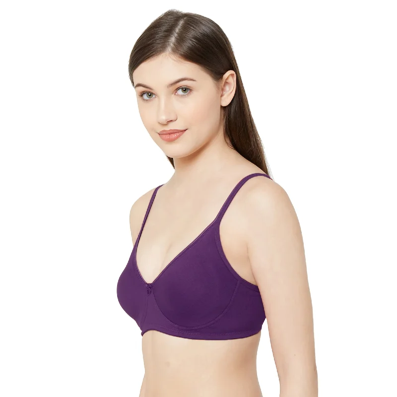 1025 - Plain Mold T-Shirt Bra Wine