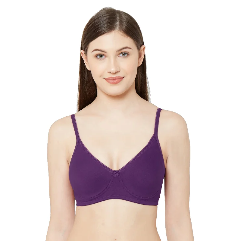 1025 - Plain Mold T-Shirt Bra Wine