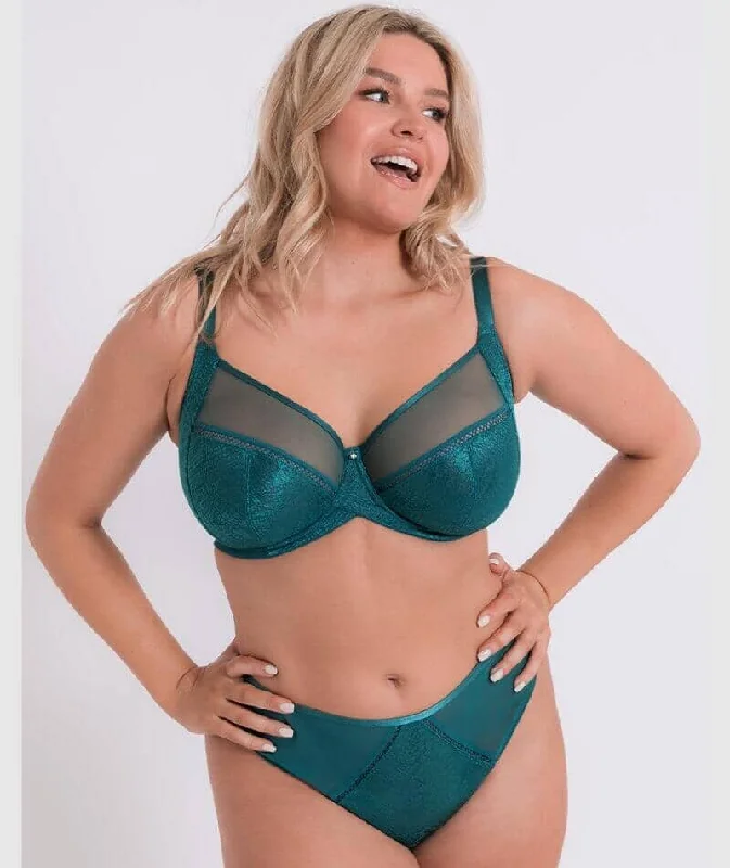 Curvy Kate Amaze High Waist Brazilian Brief - Verdigris Green