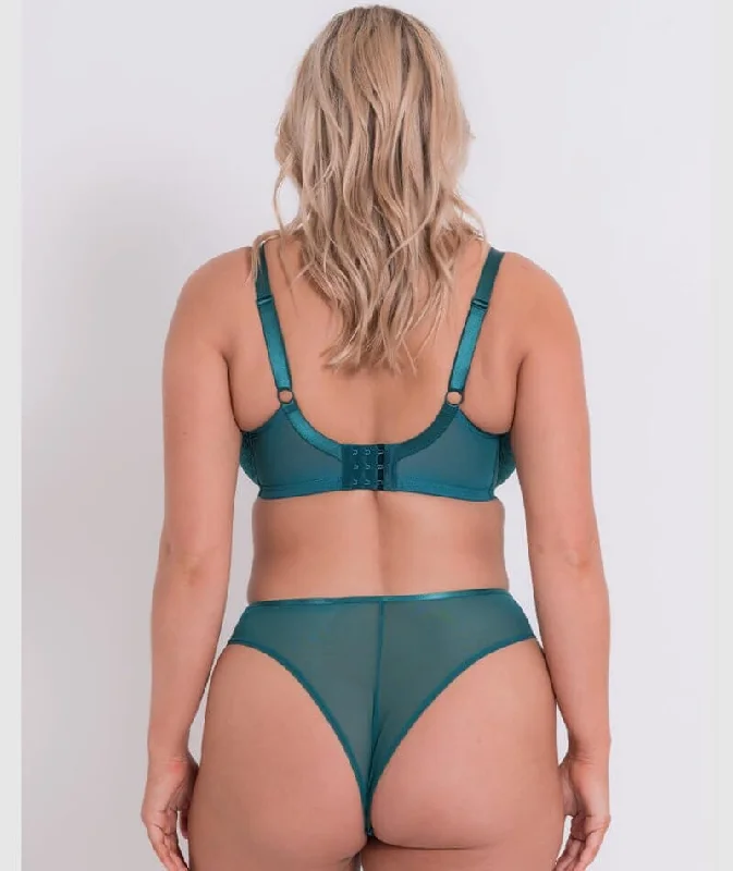 Curvy Kate Amaze High Waist Brazilian Brief - Verdigris Green