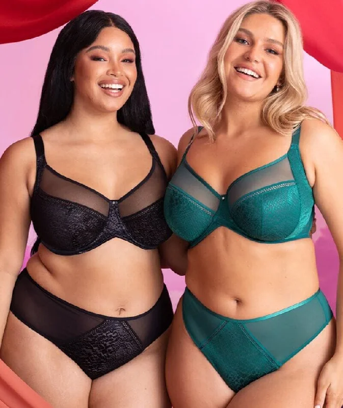 Curvy Kate Amaze High Waist Brazilian Brief - Verdigris Green