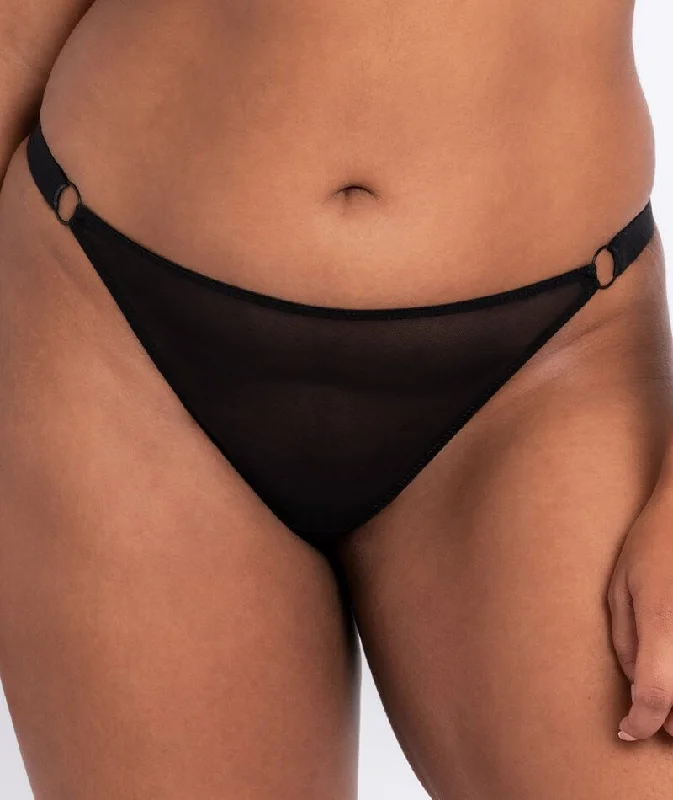 Curvy Kate Front and Centre Brazilian Brief - Black