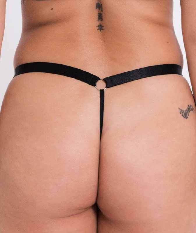 Curvy Kate Stand Out Thong - Black Sparkle