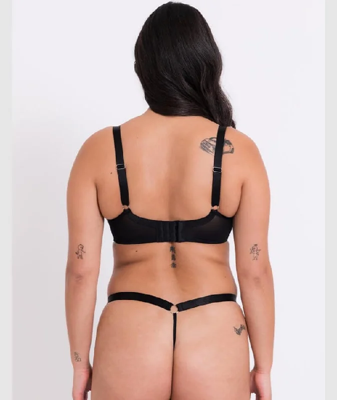 Curvy Kate Stand Out Thong - Black Sparkle