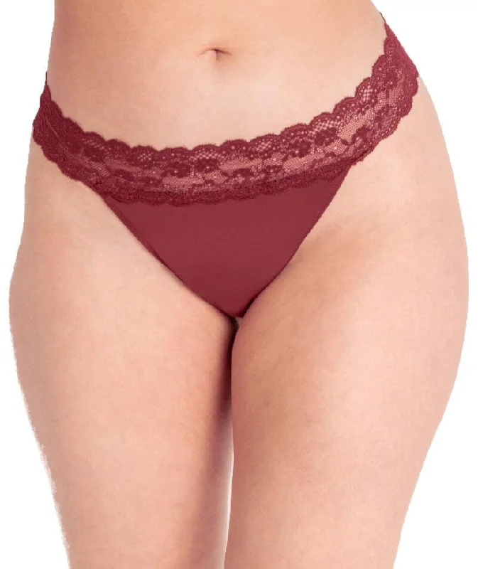 Curvy Kate Twice the Fun Reversible Thong - Oxblood/Black