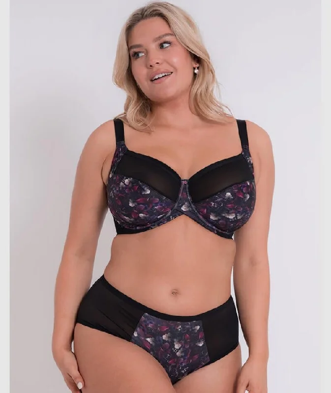 Curvy Kate Wonderfully Short - Black Floral