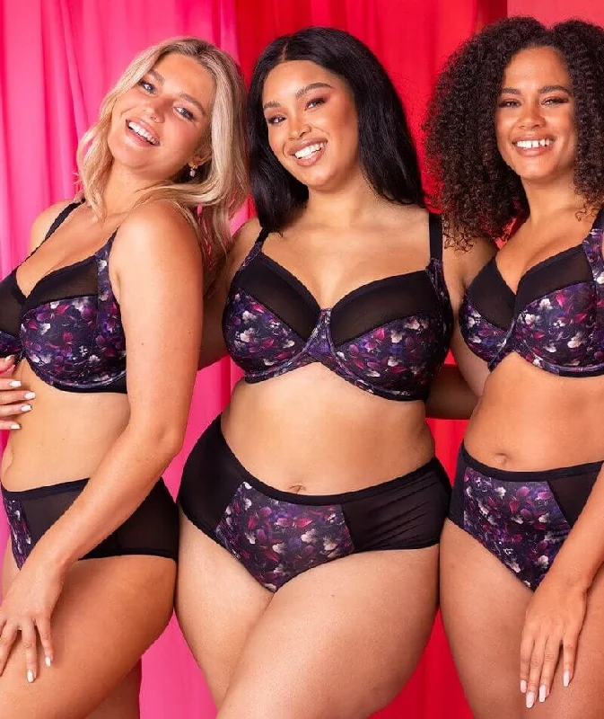 Curvy Kate Wonderfully Short - Black Floral