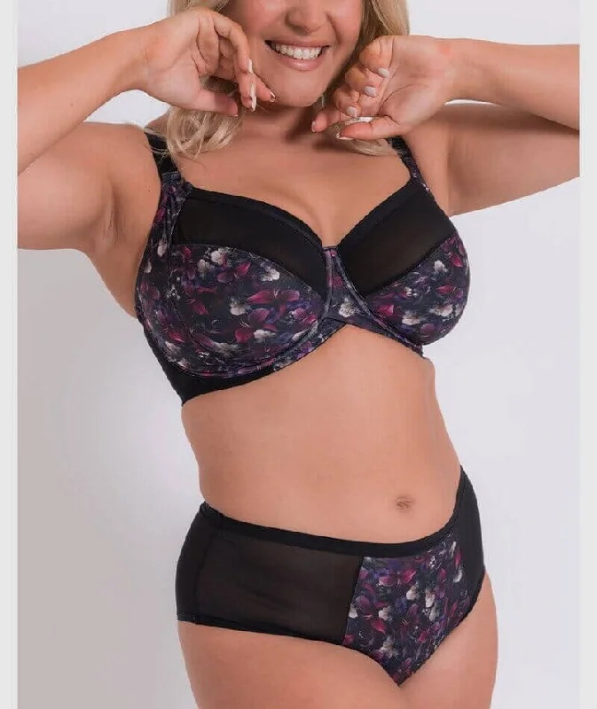 Curvy Kate Wonderfully Short - Black Floral