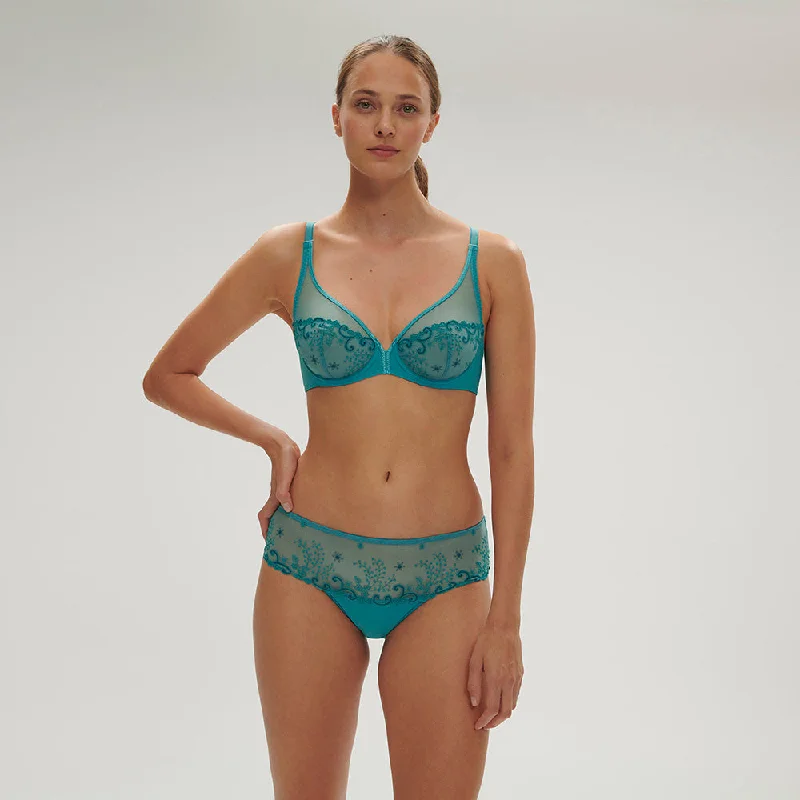 Delice Atoll Blue Full Cup Plunge Bra