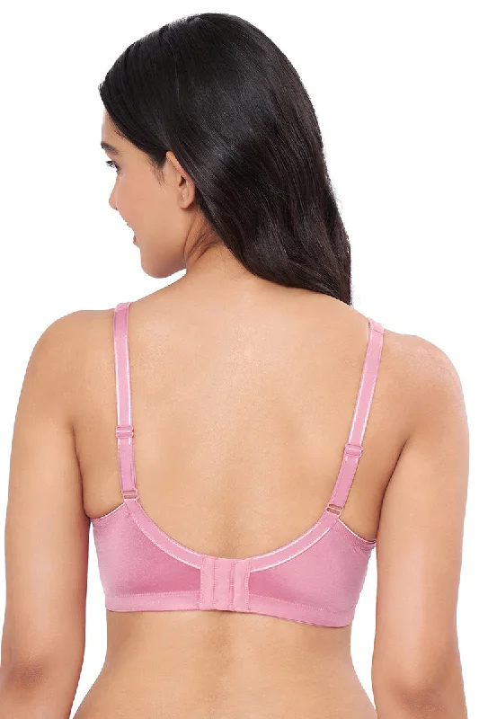 Elegant Support Non-padded & Non-wired Bra  - Wild Rose