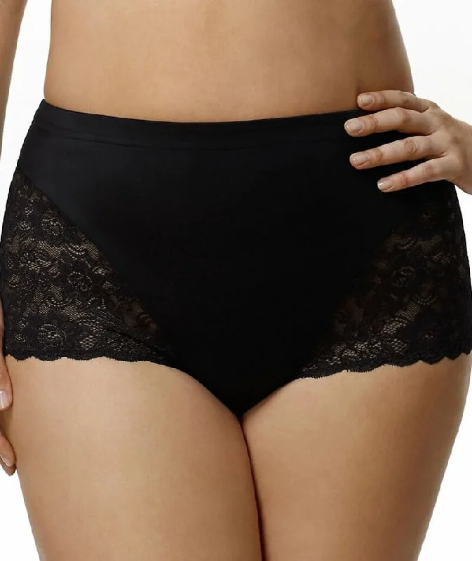 Elila Cheeky Stretch Lace Brief - Black