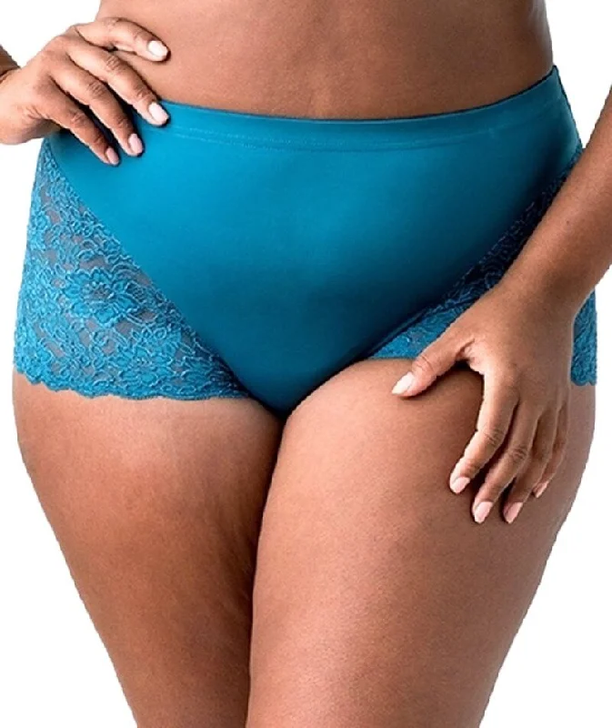 Elila Cheeky Stretch Lace Brief - Teal